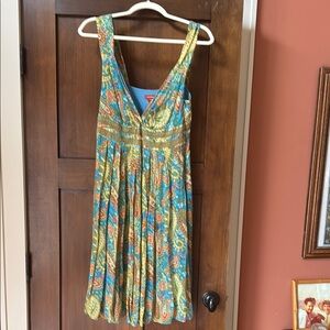 Sexy Sundance Silk Paisley Dress